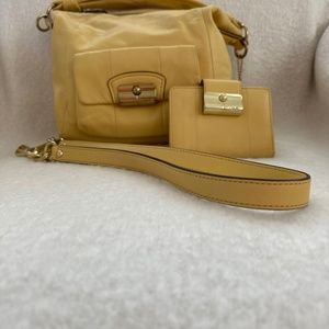 Coach Yellow Purse and Wallet